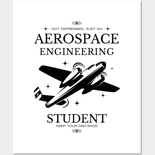 Aerospace Engineering  - White Version - Engineers Wall Art by Millusti